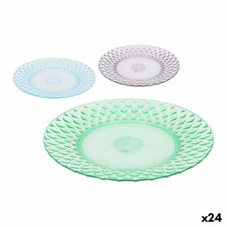 Serveerschaal La Mediterránea Diamond polyestyreen 30 x 30 x 3 cm (24 Stuks) (Ø 30 cm)