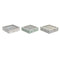 Box for Infusions DKD Home Decor 24,5 x 24,5 x 6 cm Kristal Beige Metaal Terra cotta Wit Groen Li...