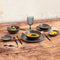Set Lepels Bidasoa Gio Zwart Koper Metaal 12 Stuks