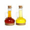 Olie en azijnset DKD Home Decor 9 x 9 x 16 cm Kristal Natuurlijk Transparant Kurk 320 ml 2 Stuks