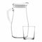 Set LAV Kruik Glazen Kristal 7 Onderdelen (4 Stuks) (7 pcs)