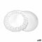 Food Tray Set Algon Rond Wit 3 Onderdelen 21 x 21 x 1 cm (48 Stuks)