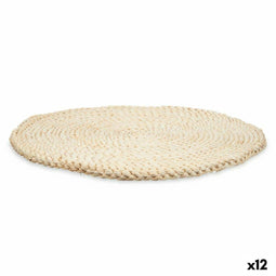 Placemat Natuurlijk Esparto 35 x 35 x 2 cm (12 Stuks)