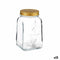 Blik Homemade Transparant Gouden Metaal Glas 1 L 9,8 x 17 x 9,8 cm (12 Stuks)