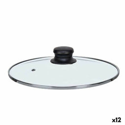 Pannedeksel 22 cm Kristal Zilverkleurig (12 Stuks)