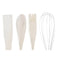 Pot voor Keukengerei DKD Home Decor 12 x 12 x 22 cm Dolomite (2 Stuks) (5 Stuks)