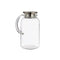 Pot met Deksel en Doseringdispenser Transparant Roestvrij staal 1,9 L (6 Stuks)