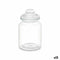 Blik Transparant Glas 900 ml (12 Stuks) Met deksel