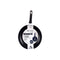 Pan 30 cm Blauw Aluminium (6 Stuks)