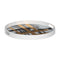 Snackdienblad Wit Zwart Gouden PVC Kristal Abstract 42 x 42 x 4,2 cm (2 Stuks)