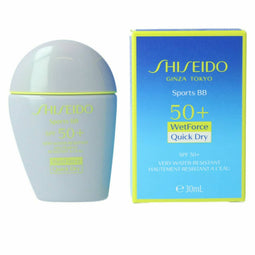 Zonnebrandcrème met Kleur Shiseido Sports BB SPF50+ Medium Huidskleur (30 ml)