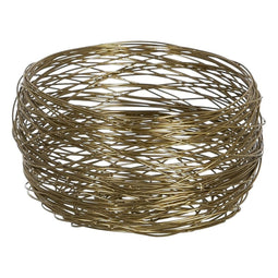 Kom Gouden Roestvrij staal 20,5 x 20,5 x 13,5 cm