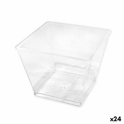 Set herbruikbare kommen Algon 10 Onderdelen 6,5 x 5 cm (24 Stuks)
