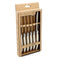 Messen Set Lou Laguiole Rustic Vleeswaren Wit Metaal 6 Stuks