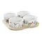 Set voor voorgerechtjes DKD Home Decor Multicolour Natuurlijk Bamboe Plastic Keramiek Tropisch 19...