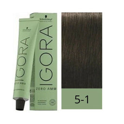 Permanente Kleur Schwarzkopf Igora Zero Amm Nº 5-1 Licht essen kastanje 60 ml