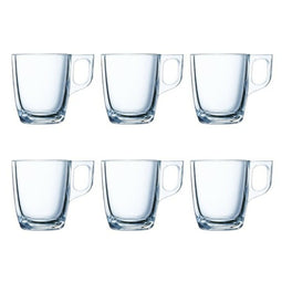 Set van koffiekopjes Luminarc Nuevo (6 pcs) Transparant Glas 90 ml 6 Onderdelen