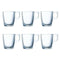 Set van koffiekopjes Luminarc Nuevo (6 pcs) Transparant Glas 90 ml 6 Onderdelen