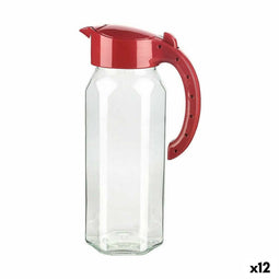 Pot met Deksel en Doseringdispenser Titiz Glas 1,5 L (12 Stuks)