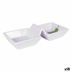 Kom La Mediterránea Yummy Wit 17,5 x 7,8 x 4,2 cm (18 Stuks) (17,5 x 7,8 x 4,2 cm)