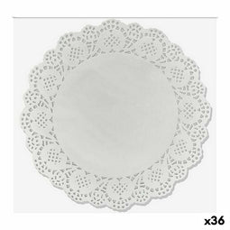 Taartbasis Wooow Wit Papier 24 Onderdelen 24 cm (36 Stuks)