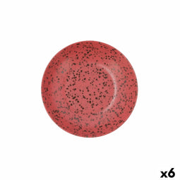 Diep bord Ariane Oxide Keramisch Rood (Ø 21 cm) (6 Stuks)