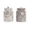 Tin DKD Home Decor 15 x 15 x 21 cm Dolomite (2 Stuks)