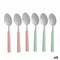 Dessertlepel set Kinvara CN-KT166096-1T Groen Roze Zilverkleurig Roestvrij staal Plastic 15,7 cm...