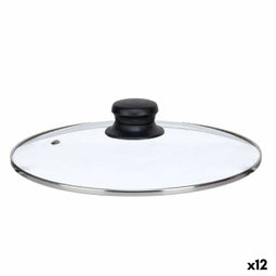 Pannedeksel 24 cm Kristal Zilverkleurig (12 Stuks)