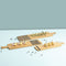 Dienblad Bidasoa Zigzag Bruin Hout 35 x 10 x 1 cm