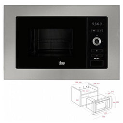Inbouwmagnetron met grill Teka MWE 225 FI 20 L 800W Staal 800 W 20 L