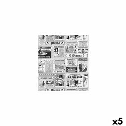 Tafelkleed Algon Papier Krant 31 x 28 cm (5 Stuks)