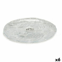 Eetbord Tirolo Transparant Glas 27,5 x 1,7 x 27,5 cm (6 Stuks)