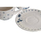 Set van Kopje met Schotel DKD Home Decor Blauw Metaal Wit 180 ml Dolomite