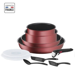 Tefal L3989502 Ingenio Daily Chef Rouge Surprise Set 10 stuks, niet -aanbod, alle lichten inclusi...