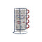 Set van koffiekopjes DKD Home Decor Rood Multicolour Metaal Keramiek 4 Onderdelen 190 ml