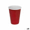 Set van herbruikbare glazen Algon Plastic Rood 10 Onderdelen 450 ml (18 Stuks)