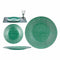 Eetbord Groen Glas 27,5 x 2 x 27,5 cm (6 Stuks)