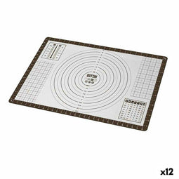 Kneading mat Quttin Siliconen 40 x 60 cm (12 Stuks)