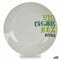 Eetbord Organic Porselein 24,4 x 2,6 x 24,4 cm (10 Stuks)