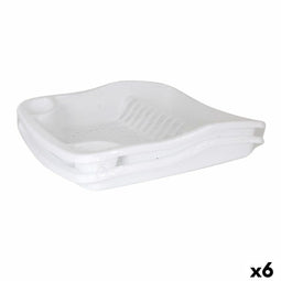 Uitwringbaar Dem Bloom Dienblad Wit 40 x 39 x 9,3 cm (6 Stuks)