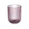 Glas Strepen Roze Kristal 270 ml (6 Stuks)
