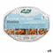Bakje met deksel Algon Aluminium Ovalen 2,6 L 25 x 20 x 9,7 cm (12 Stuks)