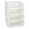 Planken Fruitschaal Stapelbaar 4 Onderdelen Wit Polypropyleen 29 x 22 x 39 cm (6 Stuks)