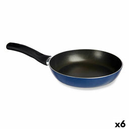 Pan 26 cm Blauw Aluminium (6 Stuks)