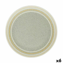 Eetbord Santa Clara Kenia Porselein Ø 25,5 cm (6 Stuks)