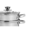 Stoomoven met braadpan Roestvrij staal 1,8 L 24,5 x 14 x 18 cm (6 Stuks)