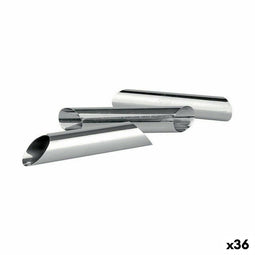 Set met cakevormen Wooow Roestvrij staal Zilverkleurig Staal 3 Onderdelen 2,5 x 12,5 cm (36 Stuks...