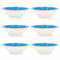 Kom Quid Vita Blauw Keramisch 6 Stuks (18 cm)