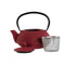Theepot DKD Home Decor Blauw Rood Ijzer 900 ml (2 Stuks)